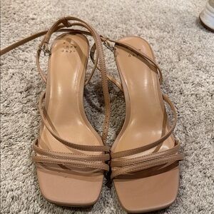 A New Day Women's Beige Strappy Sandals